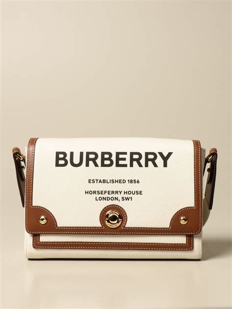 burberry horseferry-print logo canvas note crossbody bag|Burberry Horseferry.